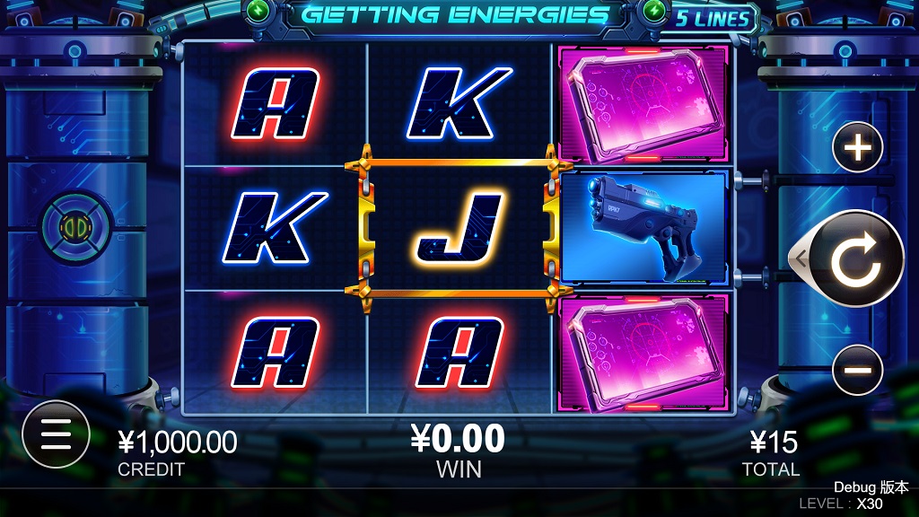 Screenshot of Getting Energies slot from CQ9 Gaming