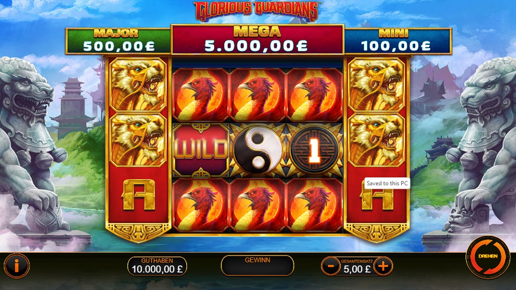 Screenshot of Glorious Guardians slot from Playtech