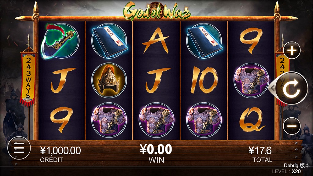 Screenshot of God of War slot from CQ9 Gaming