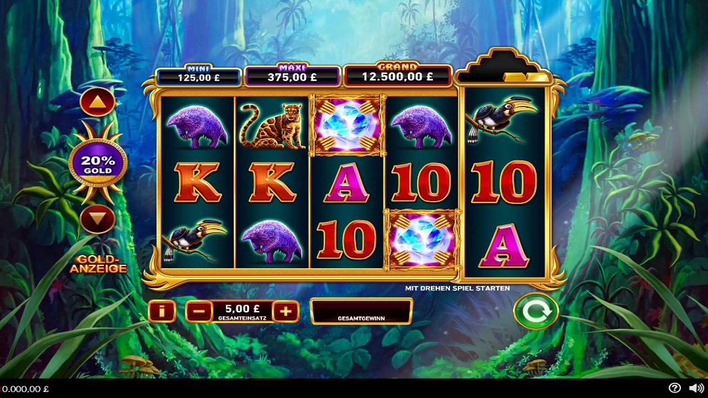 Screenshot of Gold Pile Orangutan slot from Playtech