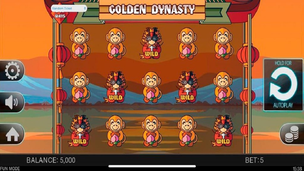 Screenshot of Golden Dynasty slot from Spinmatic