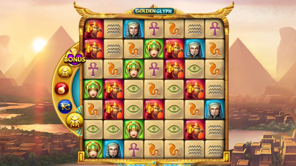 Screenshot of Golden Glyph slot from Quickspin