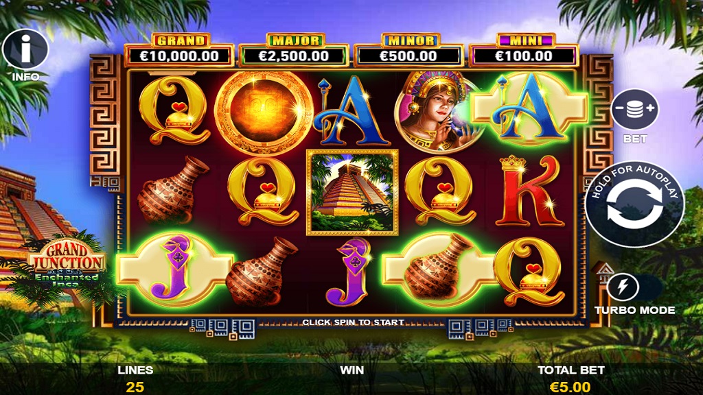 Screenshot of Grand Junction Enchanted Inca slot from Playtech