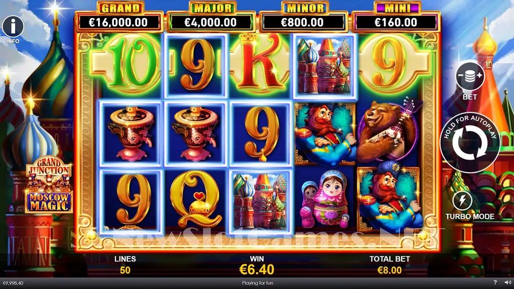 Screenshot of Grand Junction Moscow Magic slot from Playtech