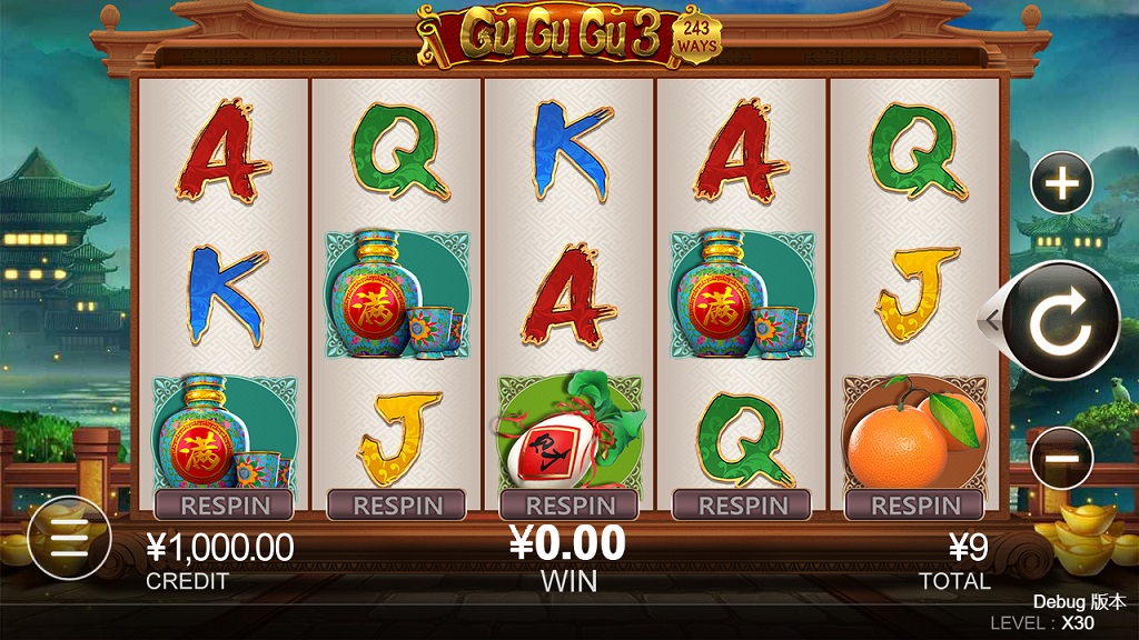 Screenshot of Gu Gu Gu 3 slot from CQ9 Gaming