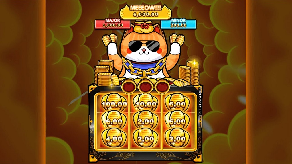 Screenshot of Happy Lucky Cats from Microgaming