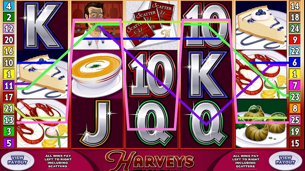 Screenshot of Harveys from Microgaming