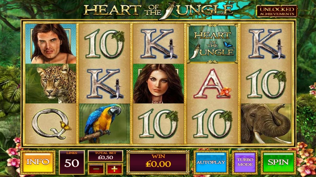 Screenshot of Heart of the Jungle slot from Playtech