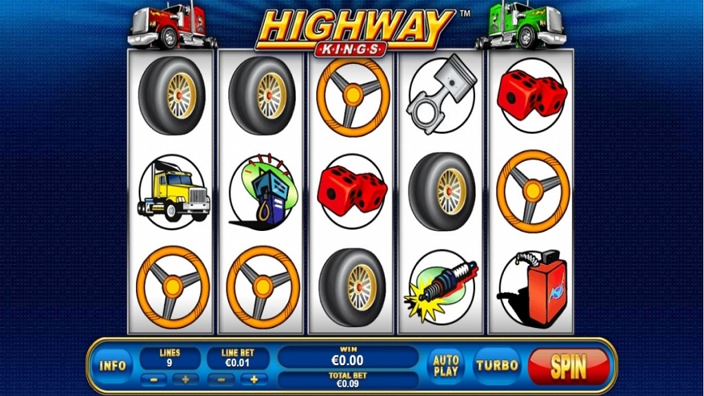 Screenshot of Highway Kings slot from Playtech