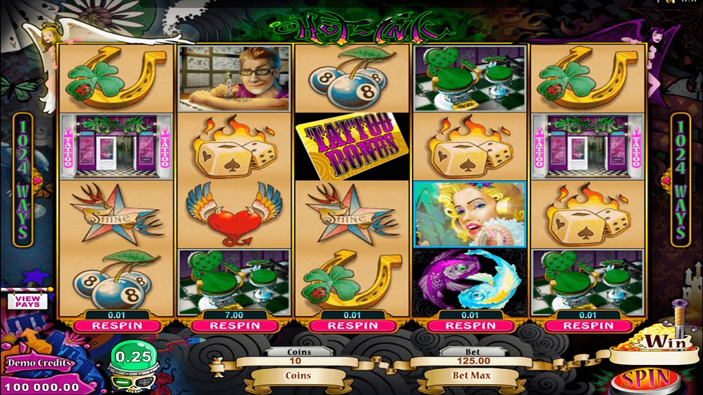 Screenshot of Hot Ink from Microgaming