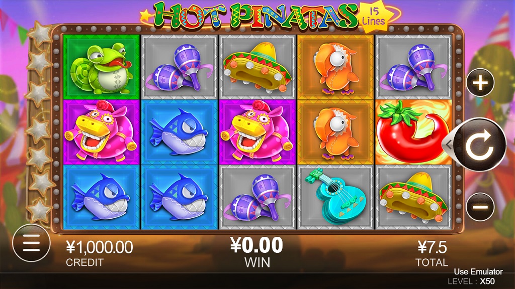 Screenshot of Hot Pinatas slot from CQ9 Gaming