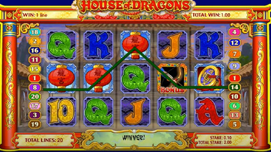 Screenshot of House of Dragons from Microgaming