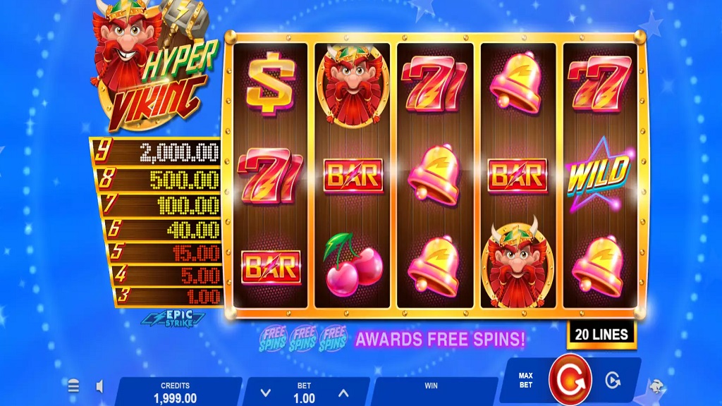 Screenshot of Hyper Viking from Microgaming