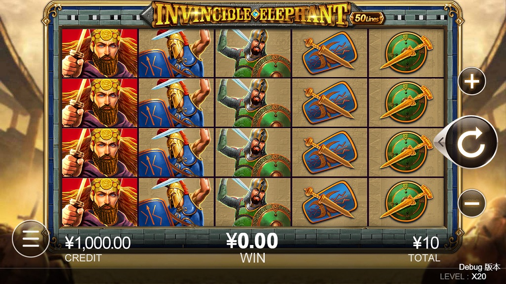 Screenshot of Invincible Elephant slot from CQ9 Gaming