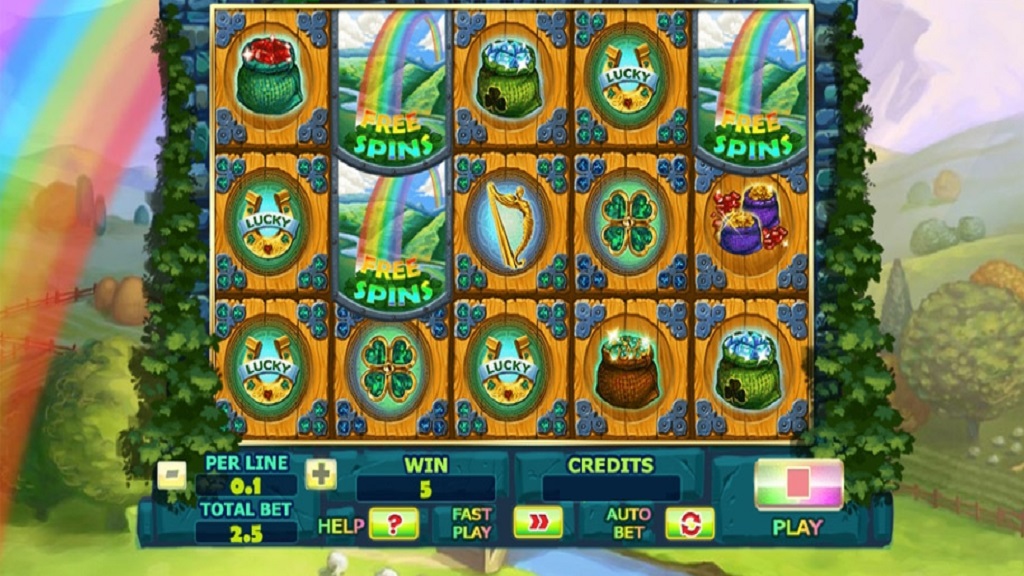 Screenshot of Irish Charms slot from Spinomenal