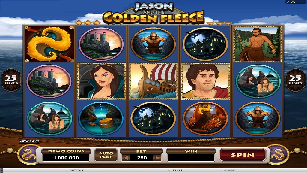 Screenshot of Jason and the Golden Fleece from Microgaming