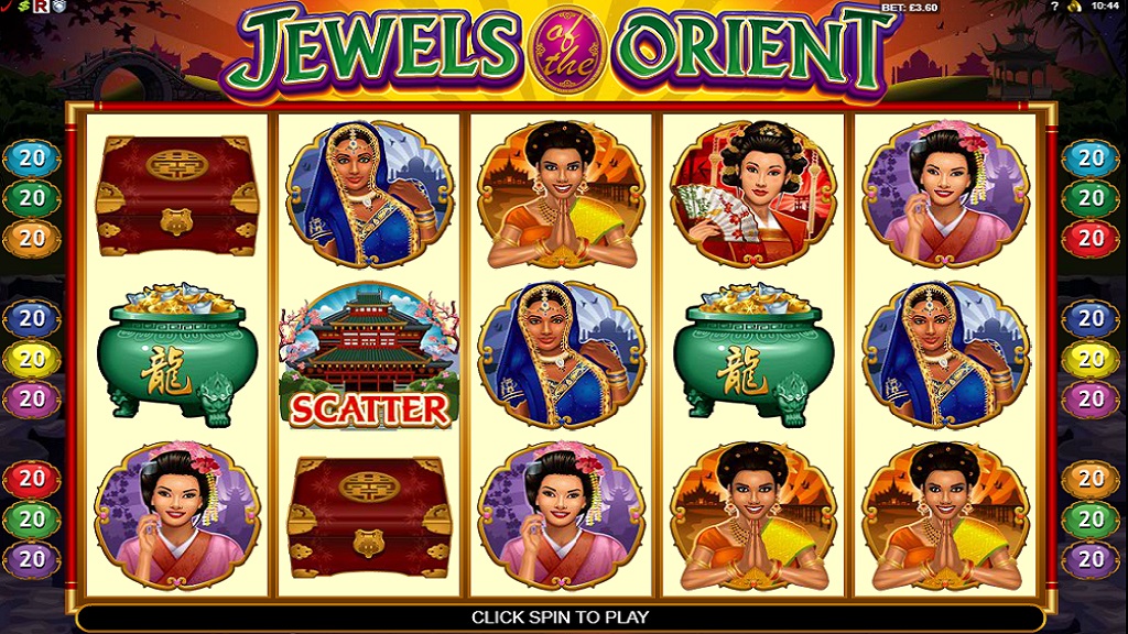 Screenshot of Jewels of the Orient from Microgaming