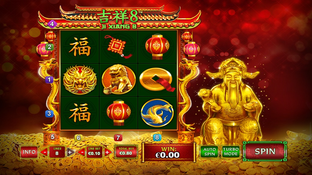 Screenshot of Ji Xiang 8 slot from Playtech