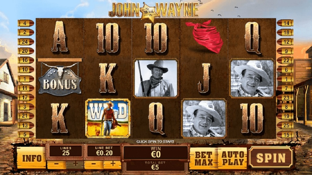 Screenshot of John Wayne slot from Playtech