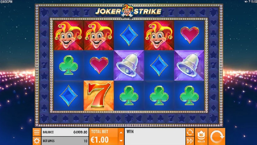 Screenshot of Joker Strike slot from Quickspin