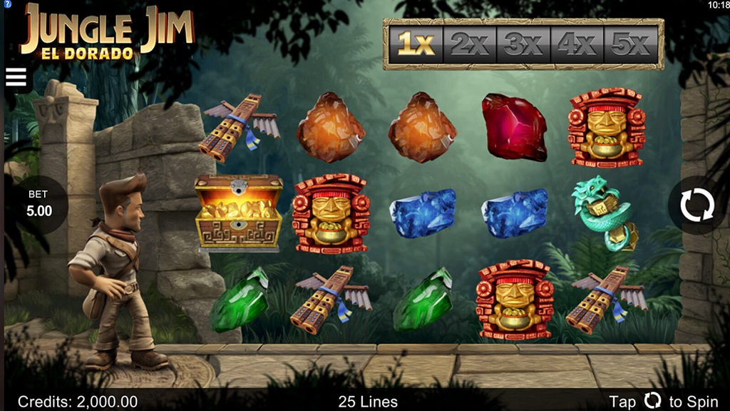 Screenshot of Jungle Jim El Dorado from Microgaming