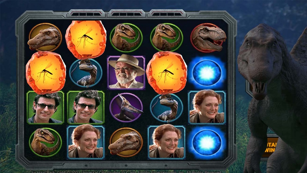 Screenshot of Jurassic Park Gold from Microgaming