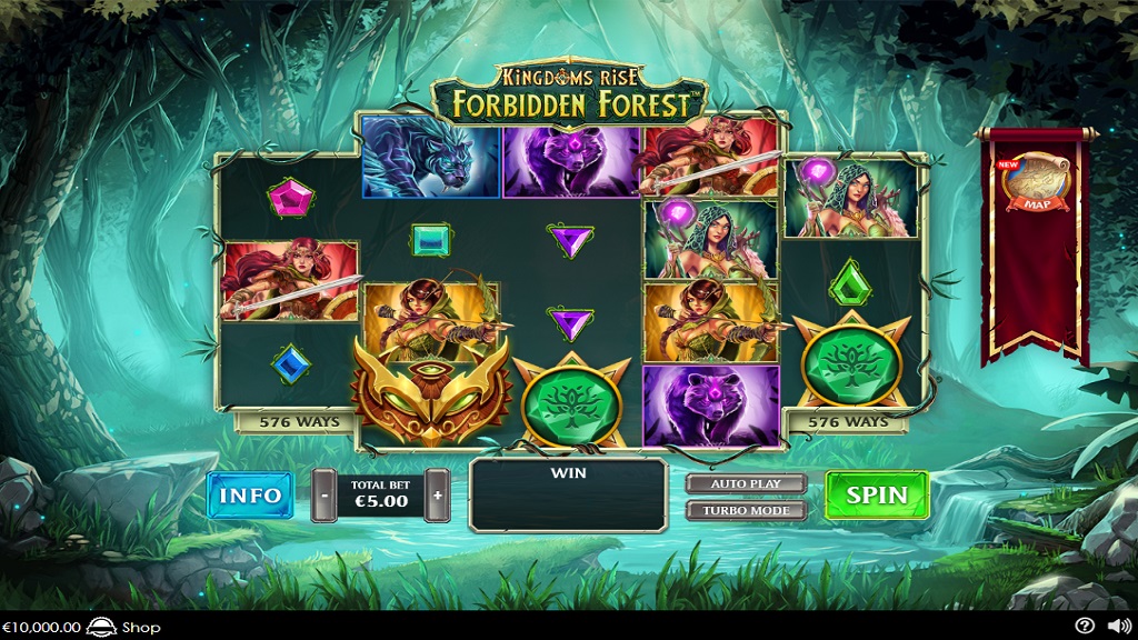 screenshot-of-kingdoms-rise-forbidden-forest-slot-from-playtech