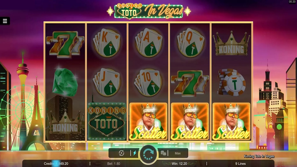 Screenshot of Koning Toto in Vegas from Microgaming