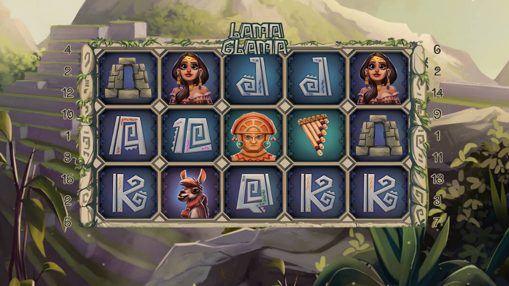 Screenshot of Lama Glama slot from Spinmatic