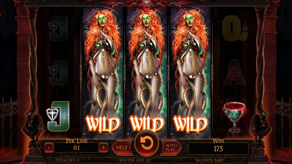 Screenshot of Lilith's Passion slot from Spinmatic