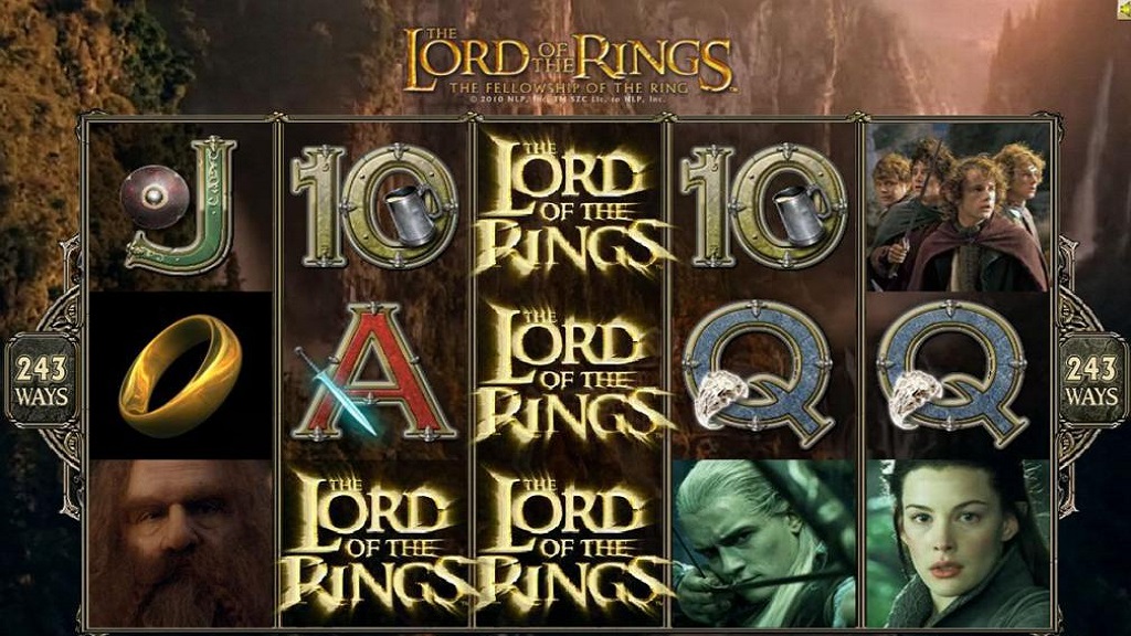 Screenshot of Lord of the Rings from Microgaming