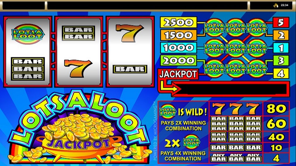 Screenshot of LotsALoot from Microgaming