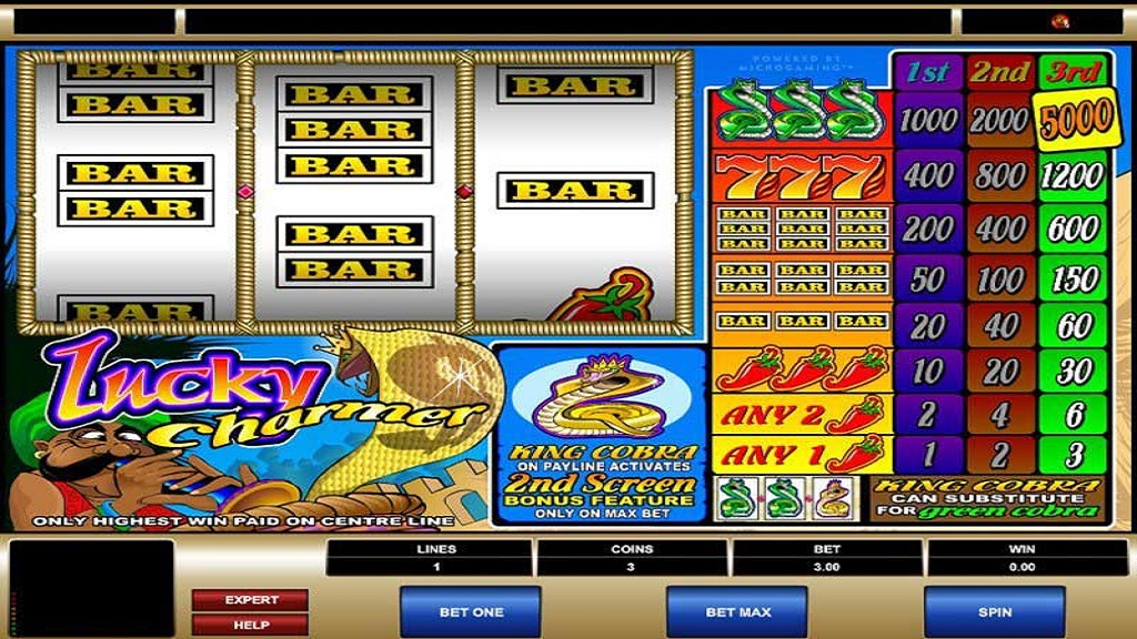 Screenshot of Lucky Charmer from Microgaming