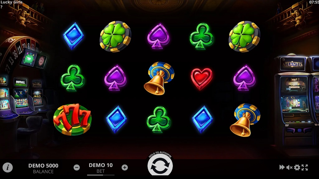 Screenshot of Lucky Girls slot from Evoplay