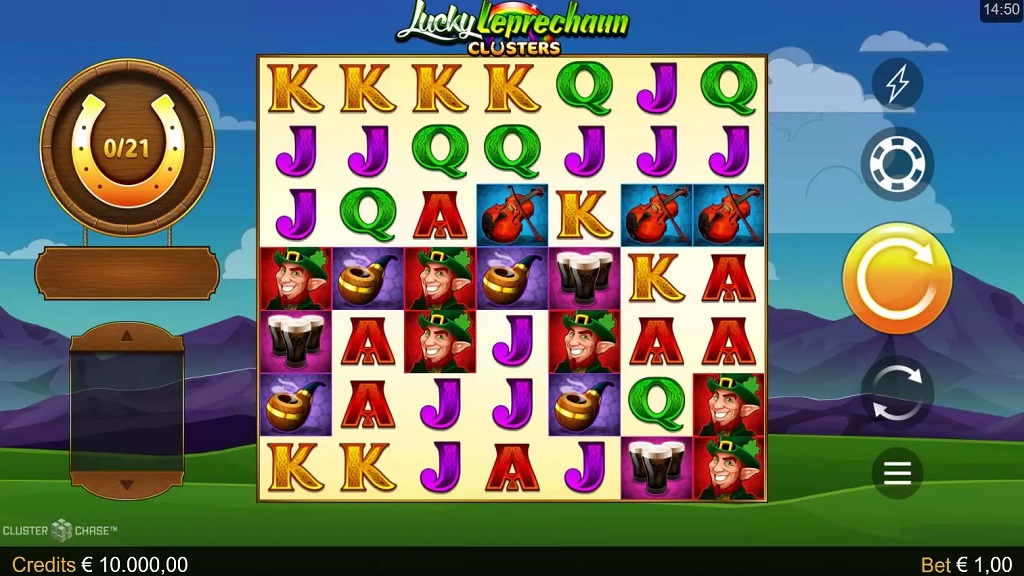 Screenshot of Lucky Leprechaun Clusters from Microgaming