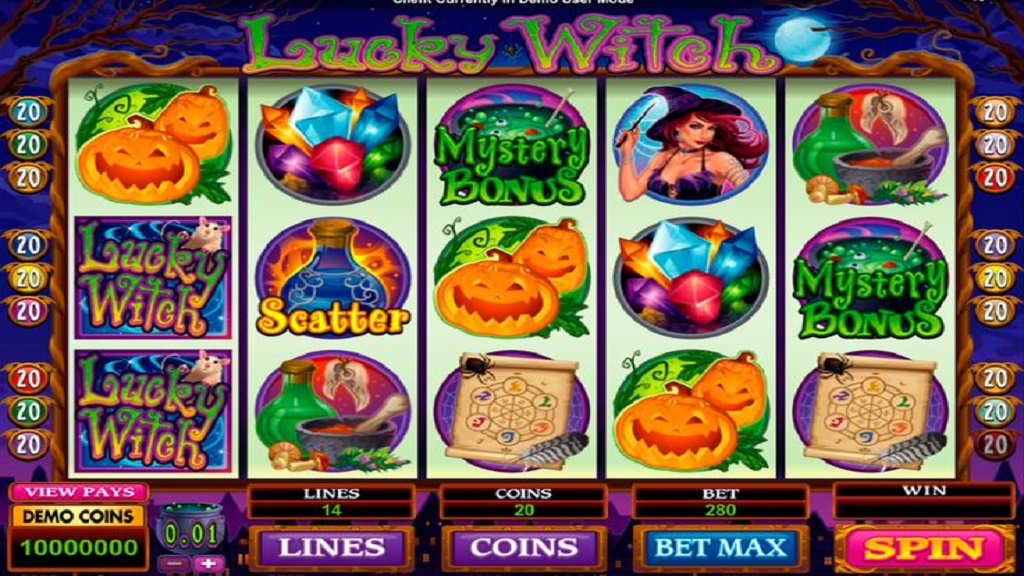 Screenshot of Lucky Witch from Microgaming
