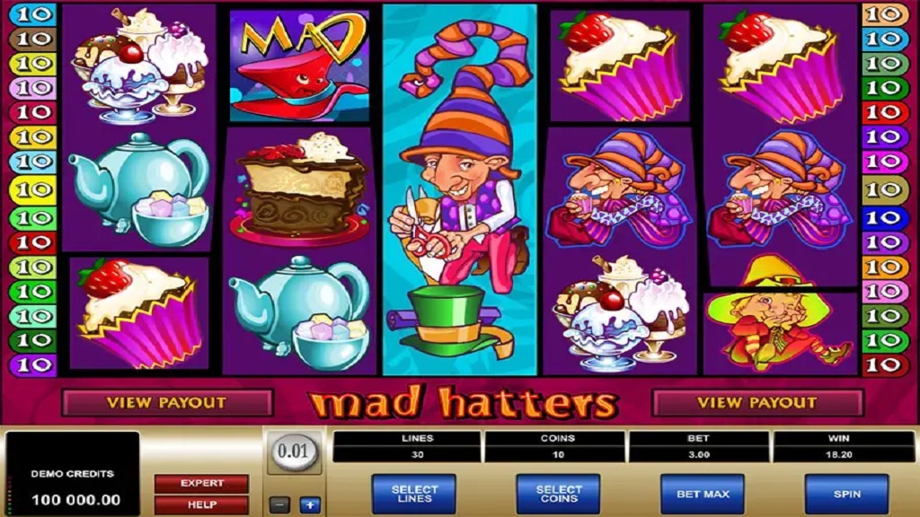 Screenshot of Mad Hatters from Microgaming