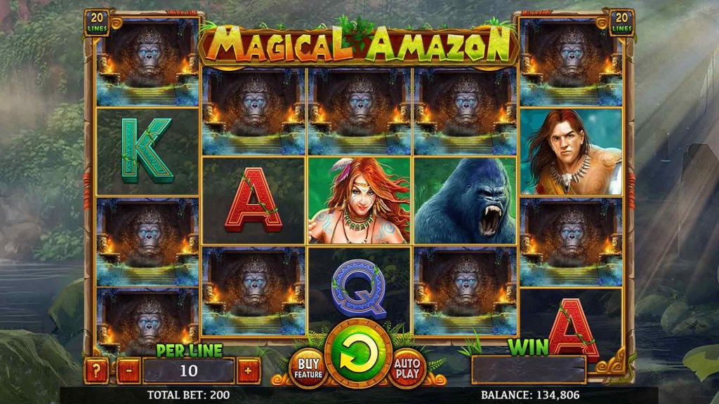 Screenshot of Magical Amazon slot from Spinmatic