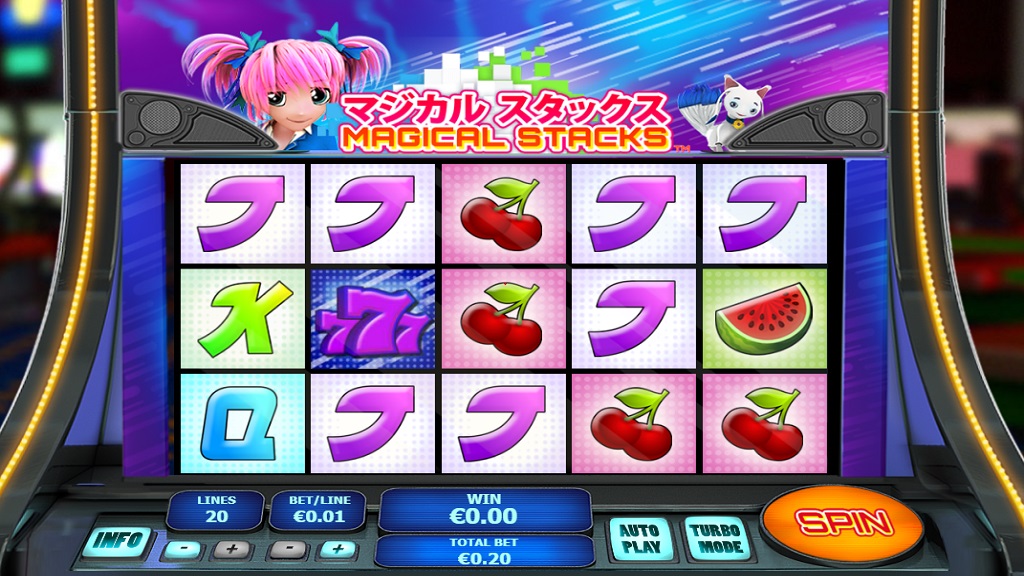 Screenshot of Magical Stacks slot from Playtech