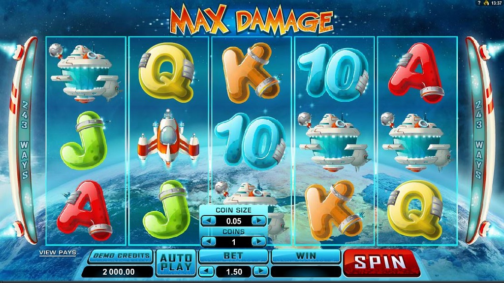 Screenshot of Max Damage from Microgaming