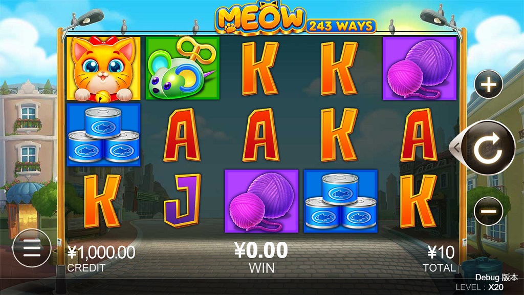 Screenshot of Meow slot from CQ9 Gaming