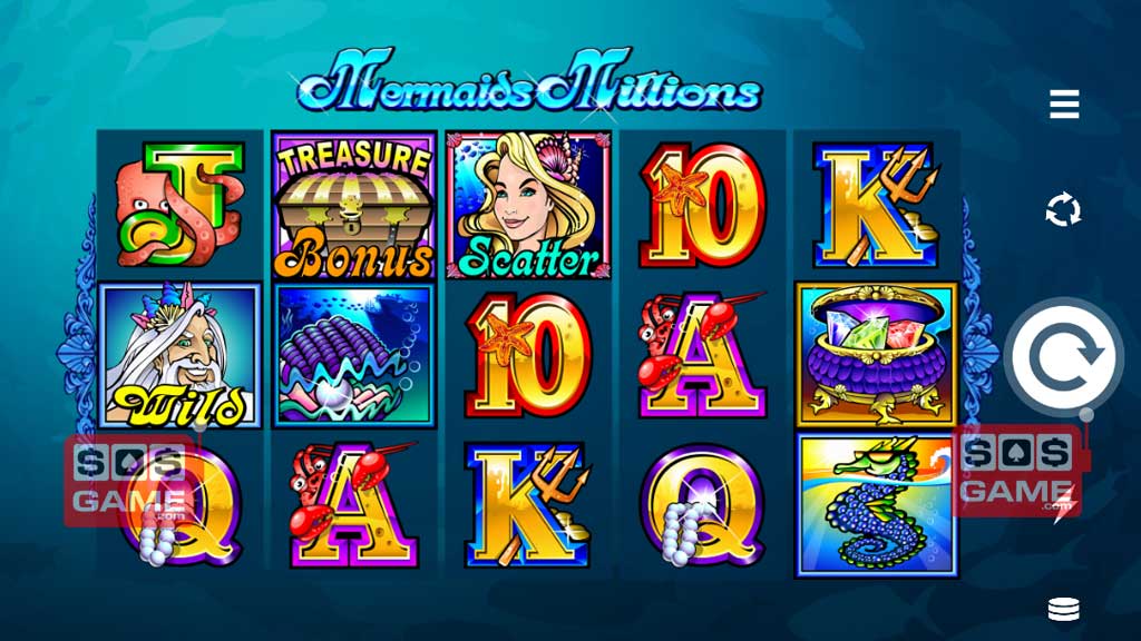 Screenshot of Mermaids Millions from Microgaming