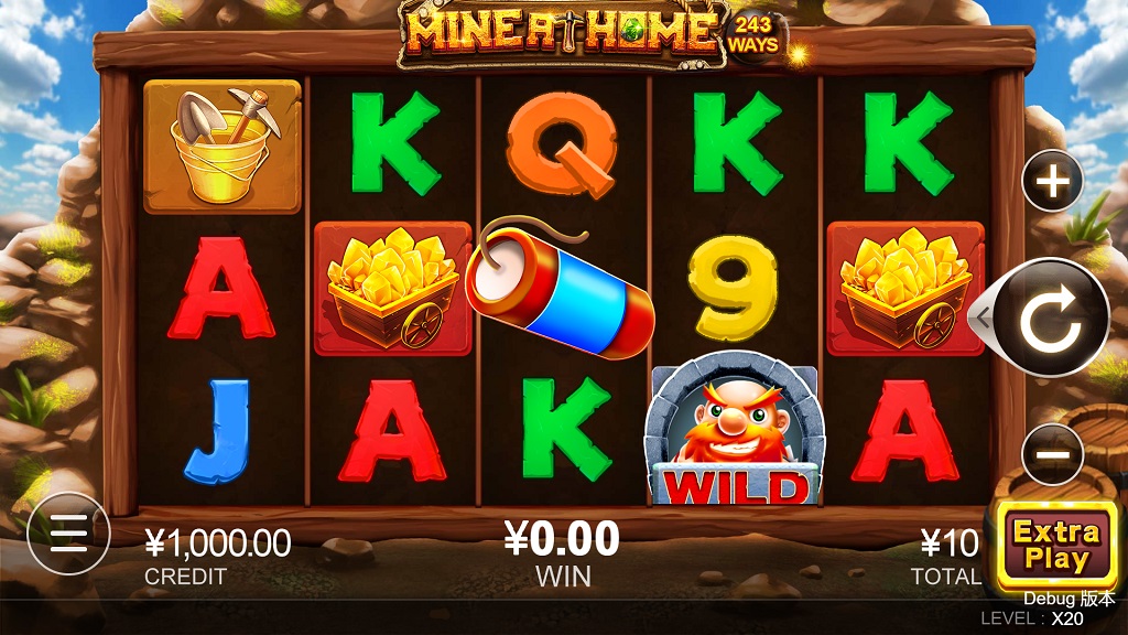 Screenshot of Miner at Home slot from CQ9 Gaming