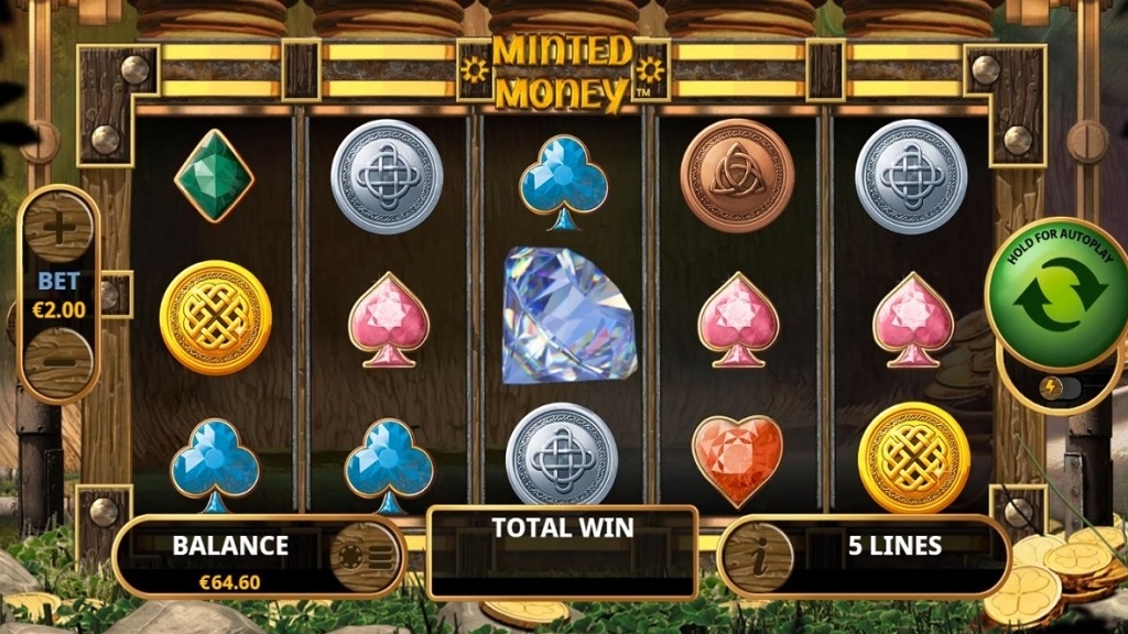Screenshot of Minted Money slot from Playtech
