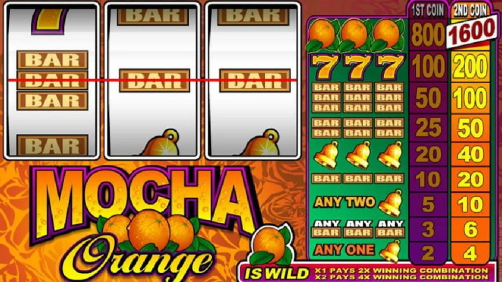 Screenshot of Mocha Orange from Microgaming