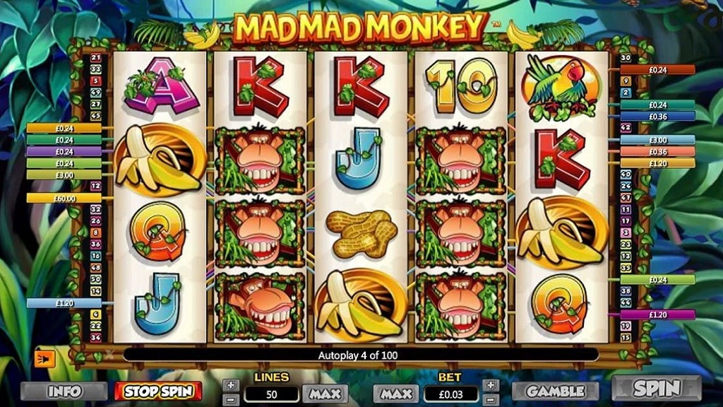 Screenshot of Money Mad Monkey from Microgaming