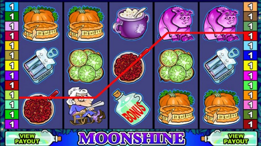 Screenshot of Moonshine from Microgaming