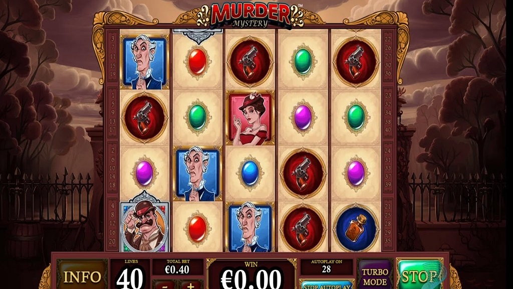 Screenshot of Murder Mystery slot from Playtech