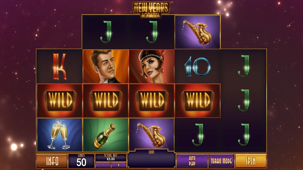 Screenshot of New Year Bonanza slot from Playtech