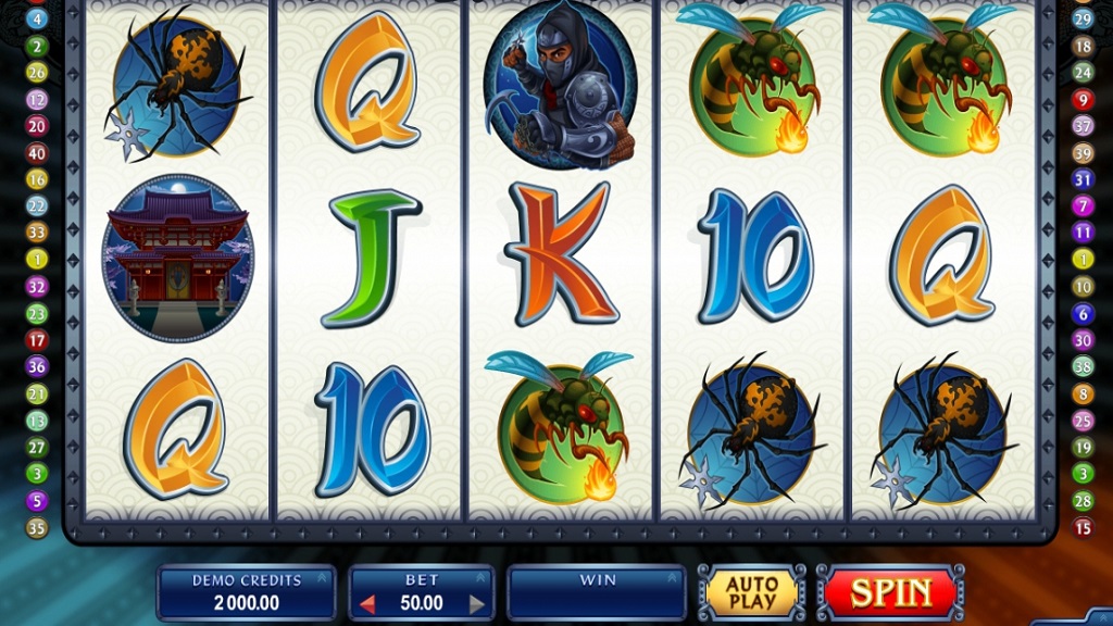 Screenshot of Ninja Magic from Microgaming